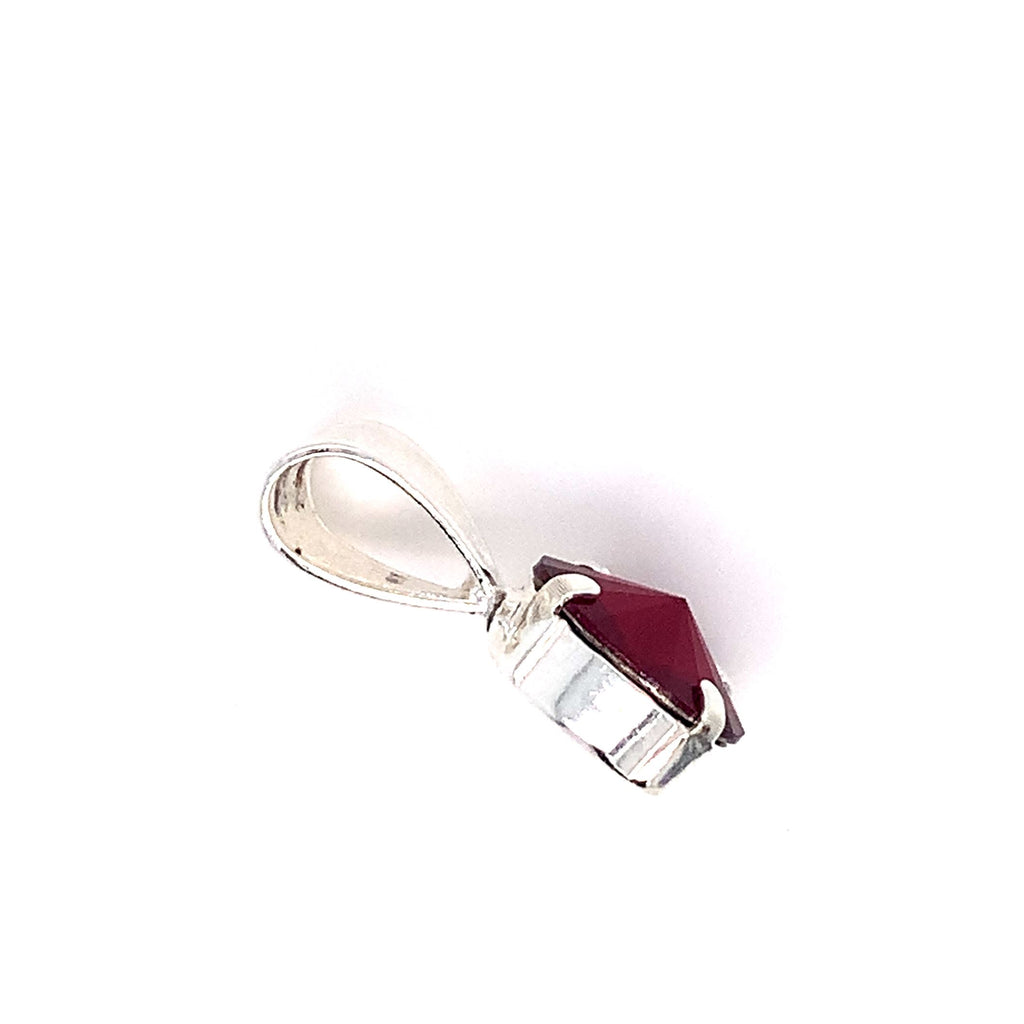 BLING PENDANT CHARM RUBY RED